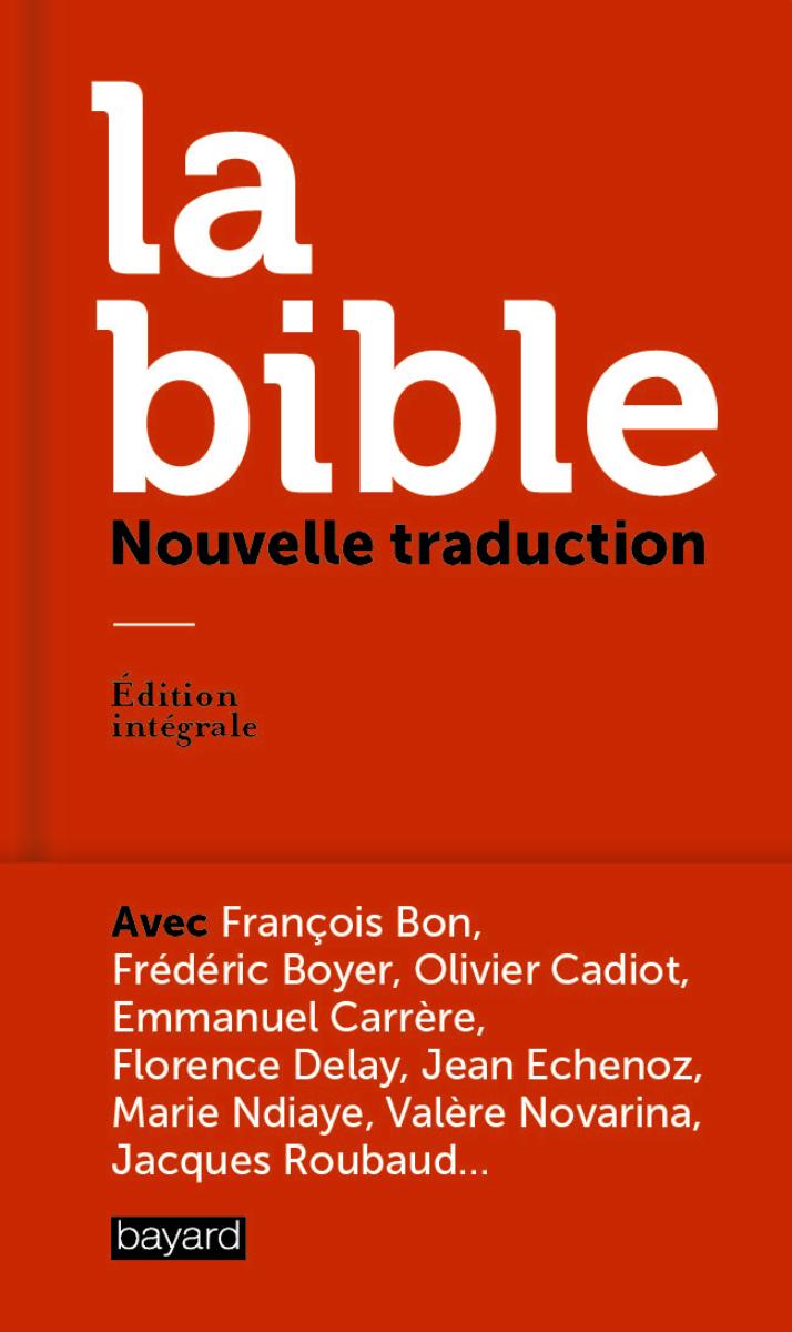 Couverture de « La Bible, nouvelle traduction »