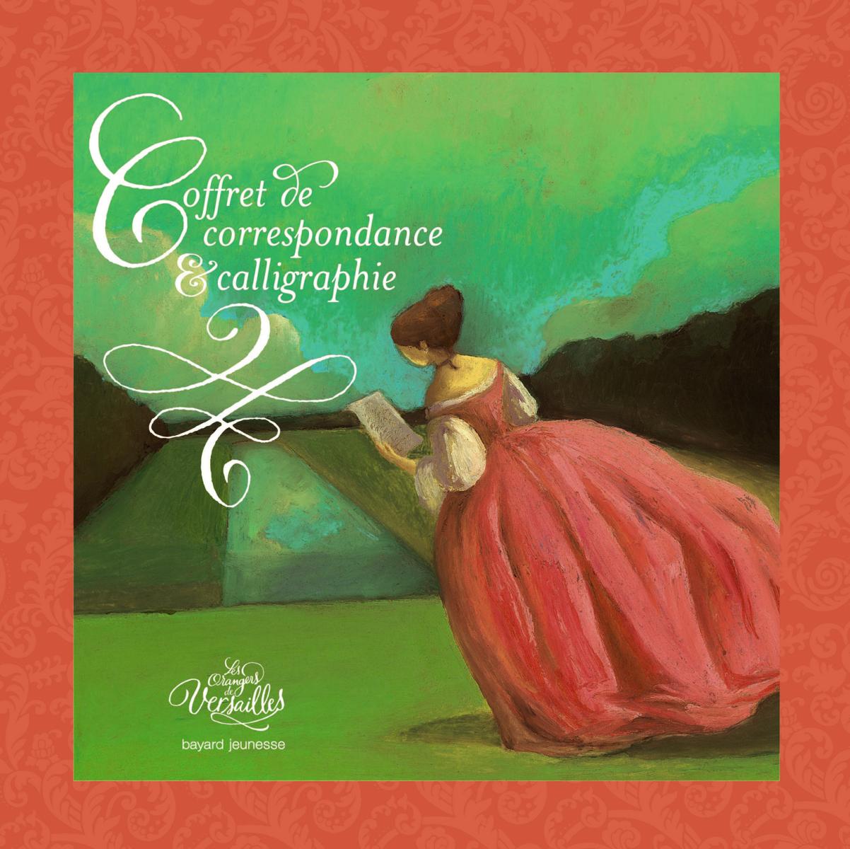 Couverture de « Coffret de correspondance et calligraphie – Les orangers de Versailles »