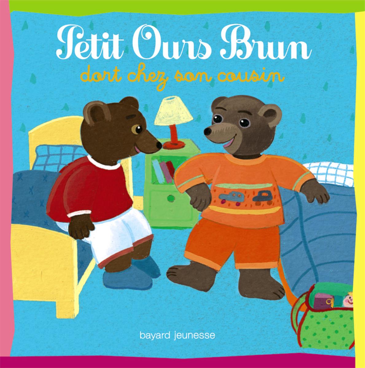 Couverture de « PETIT OURS BRUN DORT CHEZ SON COUSIN »