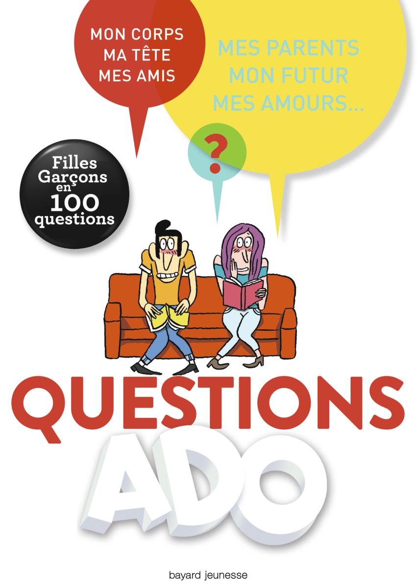 Couverture de « QUESTIONS ADO Filles-garçons en 100 questions »