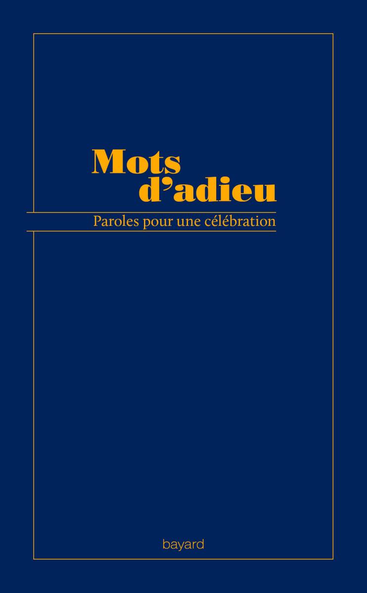 Couverture de « Mots d’adieu »